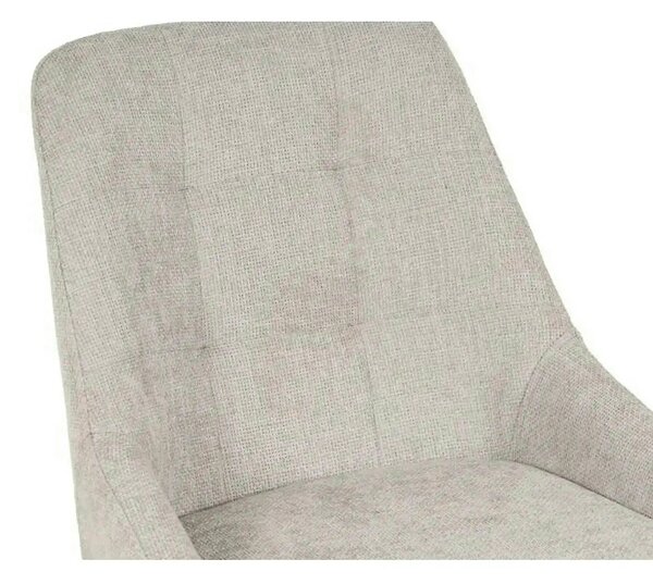 Scaun KENT, grej/gri deschis, stofa clasica/metal, 50x60x84 cm