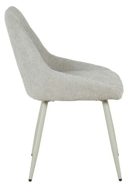 Scaun KENT, grej/gri deschis, stofa clasica/metal, 50x60x84 cm