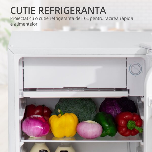Frigider independent , 91L, cutie de racire, lat de 47,5 cm, Alb | Aosom RO