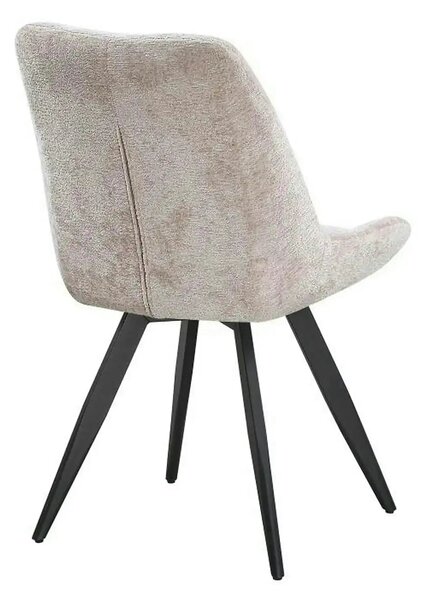 Scaun ART, bej/negru, stofa/metal, 65x56x86 cm