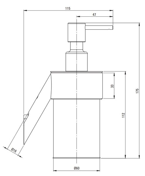 Deante Silia, dozator sapun 250ml, grafit, DEA-ADI_D421