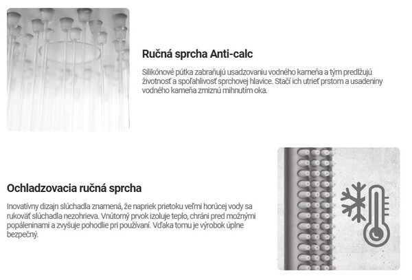 Baterie Deante Silia cu 4 găuri și set de duș de mână, auriu mat, DEA-BQS_R14M