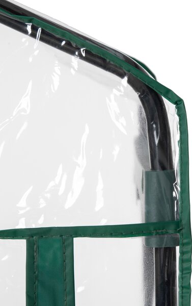 Outsunny Sera pentru Balcon Compacta cu 4 Rafturi pentru Plante, Sera pentru Gradina cu Acoperis din PVC Transparent, 70x50x160cm | Aosom Romania