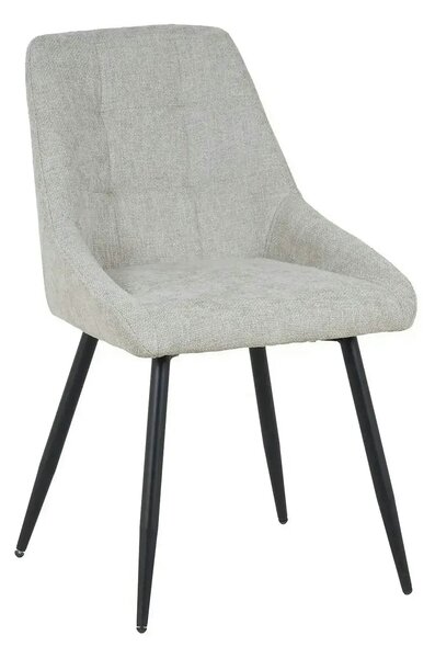 Scaun KENT, grej/negru, stofa clasica/metal, 50x60x84 cm