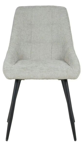 Scaun KENT, grej/negru, stofa clasica/metal, 50x60x84 cm