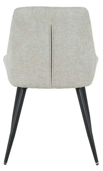 Scaun KENT, grej/negru, stofa clasica/metal, 50x60x84 cm