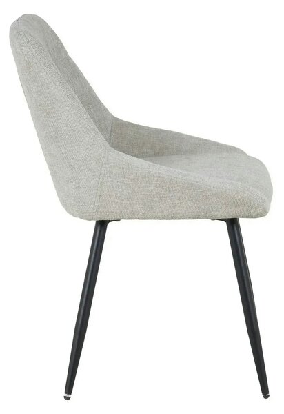 Scaun KENT, grej/negru, stofa clasica/metal, 50x60x84 cm
