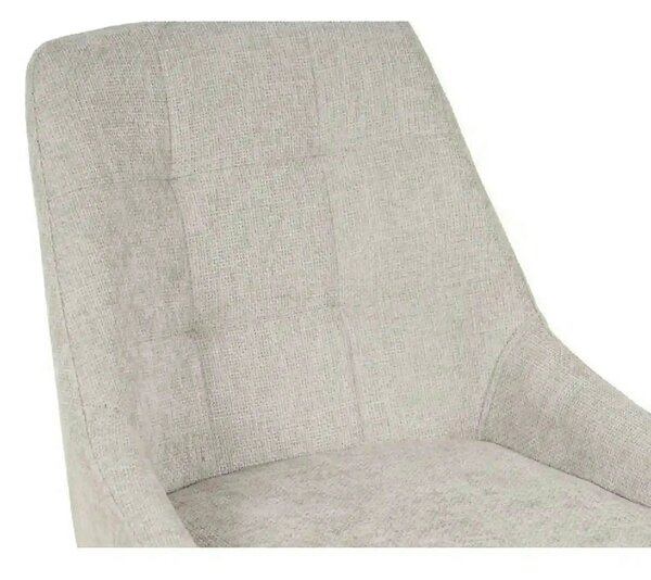 Scaun KENT, grej/negru, stofa clasica/metal, 50x60x84 cm