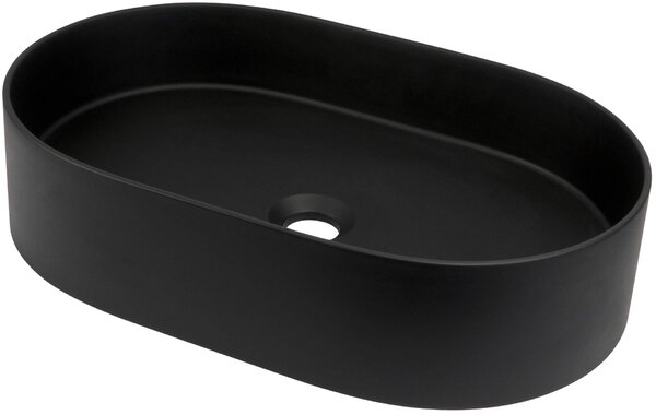 Deante Silia, chiuveta blat granit 550x350x125 mm, negru mat, DEA-CQS_NU6S
