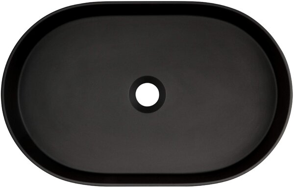 Deante Silia, chiuveta blat granit 550x350x125 mm, negru mat, DEA-CQS_NU6S