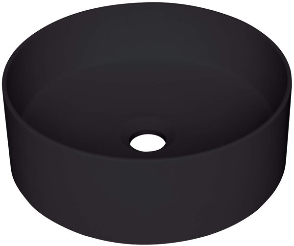 Deante Silia, chiuveta blat granit 36x36x12,5 cm, negru mat, DEA-CQS_NU4S