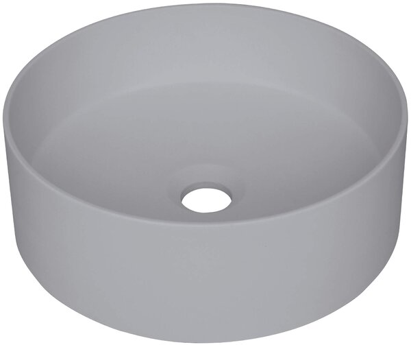 Deante Silia, chiuveta blat granit 36x36x12,5 cm, gri metalic, DEA-CQS_SU4S