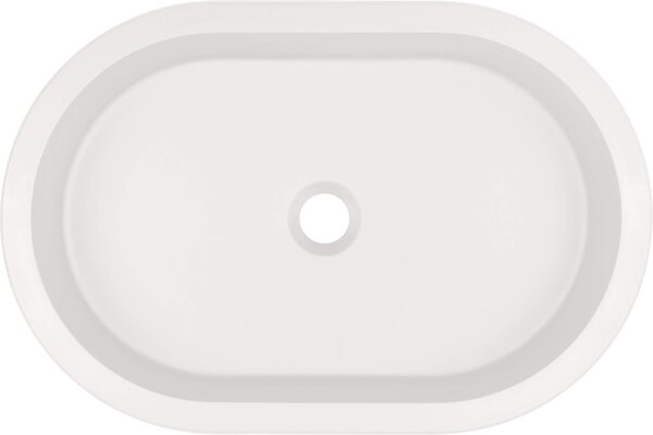 Deante Silia, chiuveta granit pentru incasare de jos 588x390x145 mm, alb mat, DEA-CQS_AU6U