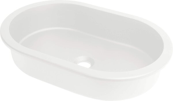 Deante Silia, chiuveta granit pentru incasare de jos 588x390x145 mm, alb mat, DEA-CQS_AU6U