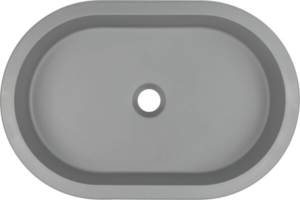 Deante Silia, chiuveta granit pentru incasare de jos 588x390x145 mm, gri metalic, DEA-CQS_SU6U