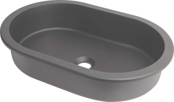 Deante Silia, chiuveta granit pentru incasare pe/sub placa 588x390x145 mm, antracit metalic, DEA-CQS_TU6U