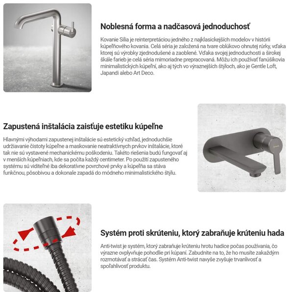 Deante Silia, baterie pentru bideu ascuns, negru mat, DEA-BQS_N34M