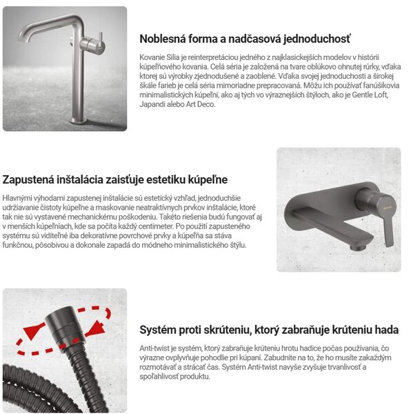 Deante Silia, baterie pentru bideu ascuns, otel, DEA-BQS_F34M