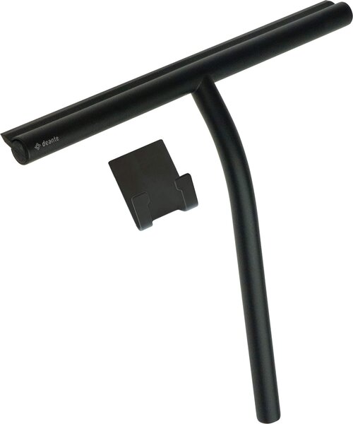 Deante Silia, racleta de sticla cu cuier, negru mat, DEA-ADI_N31K