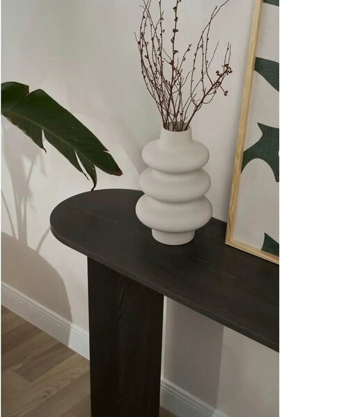 Consola SIRA, negru, PAL, 150x35x75 cm