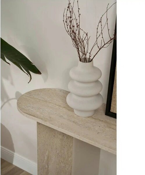Consola SIRA, travertin, PAL, 150x35x75 cm