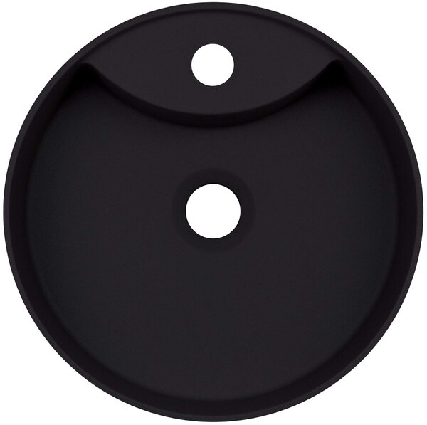 Deante Silia, chiuveta blat cu orificiu pentru robinet 360x360x125mm, negru mat, DEA-CQS_NU4B