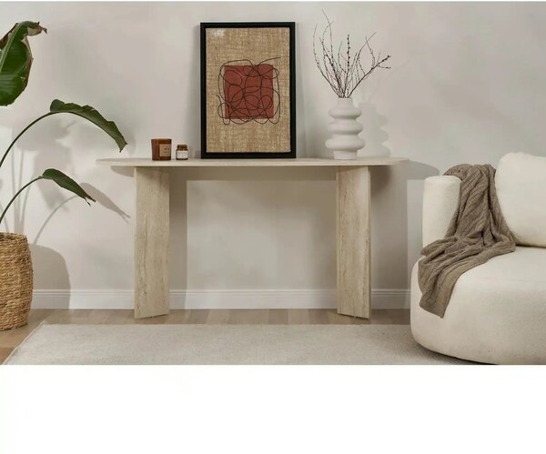 Consola SIRA, travertin, PAL, 150x35x75 cm