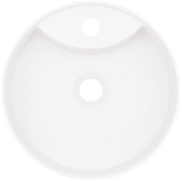 Deante Silia, chiuveta blat cu orificiu pentru robinet 360x360x125mm, alb mat, DEA-CQS_AU4B