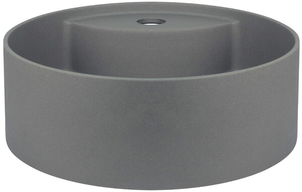 Deante Silia, chiuveta blat cu orificiu pentru robinet 360x360x125mm, antracit metalic, DEA-CQS_TU4B