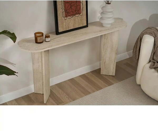 Consola SIRA, travertin, PAL, 150x35x75 cm