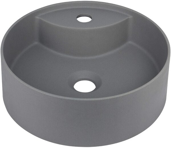 Deante Silia, chiuveta blat cu orificiu pentru robinet 360x360x125mm, antracit metalic, DEA-CQS_TU4B