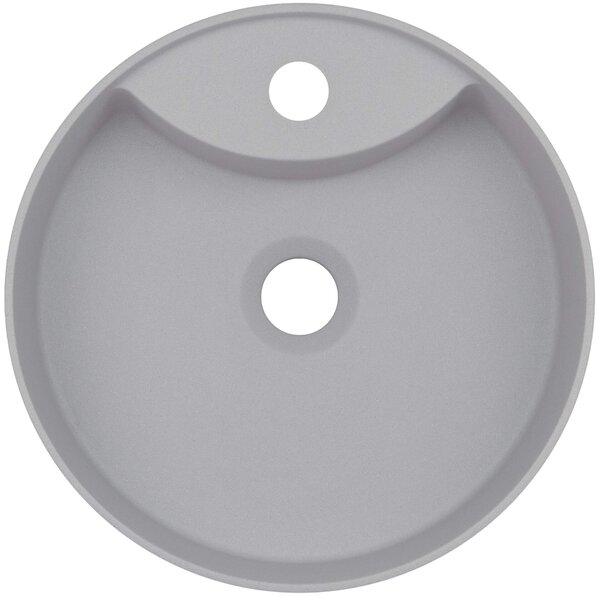Deante Silia, chiuveta blat cu orificiu pentru robinet 360x360x125mm, gri metalic, DEA-CQS_SU4B