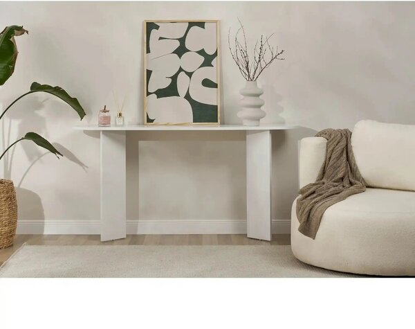 Consola SIRA, alb, PAL, 150x35x75 cm
