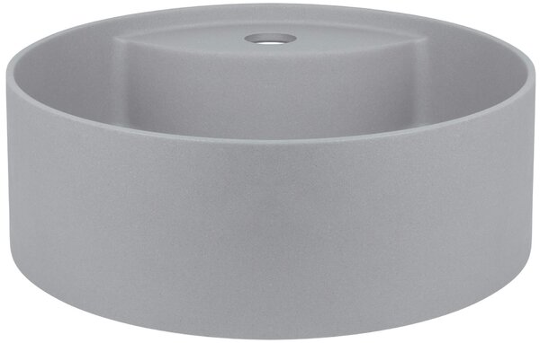 Deante Silia, chiuveta blat cu orificiu pentru robinet 360x360x125mm, gri metalic, DEA-CQS_SU4B