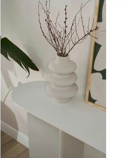 Consola SIRA, alb, PAL, 150x35x75 cm