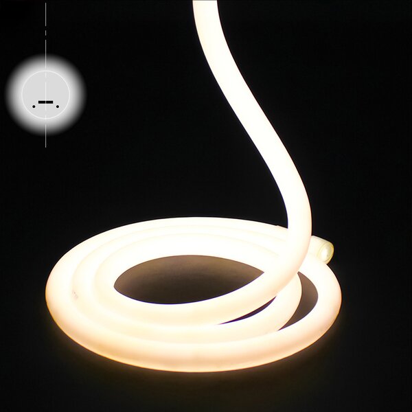 Furtun Luminos Led Neon Flex Rotund LUXON Lumina Calda