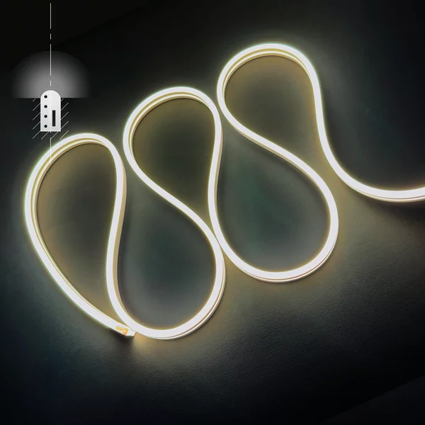 Furtun Luminos Led Neon Flex LUXON 6x12mm alb cald (3000K)