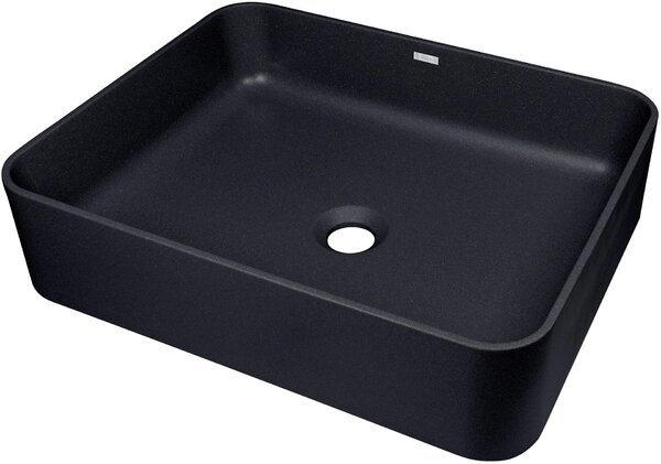 Deante Temisto, chiuveta blat granit 500x400x120mm, negru mat, DEA-CQT_NU5S