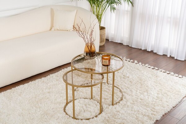 Set masute de cafea Aurum Auriu