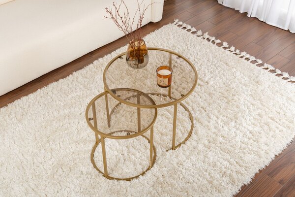 Set masute de cafea Aurum Auriu