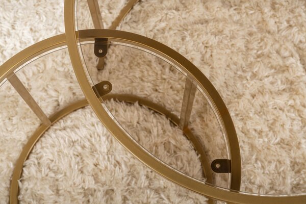 Set masute de cafea Aurum Auriu