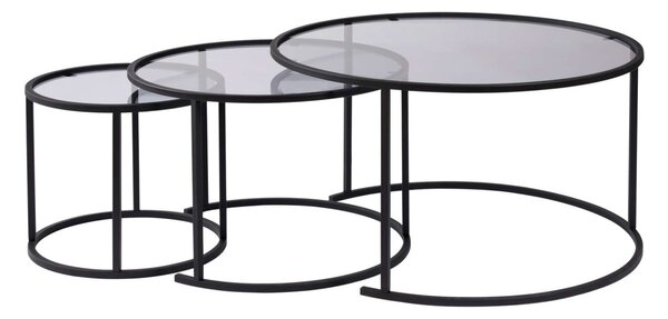 Set masute de cafea Aurum Negru