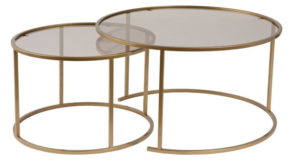 Set masute de cafea Aurum Auriu