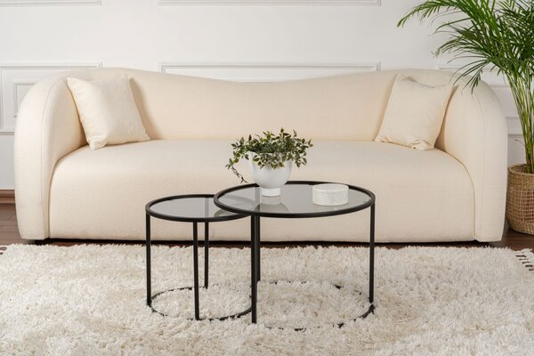 Set masute de cafea Aurum Negru