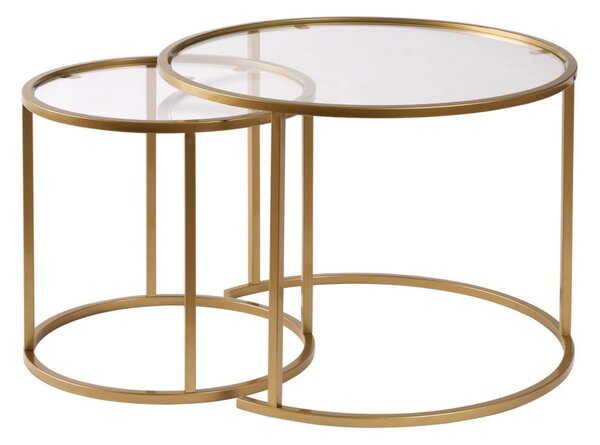 Set masute de cafea Aurum Auriu