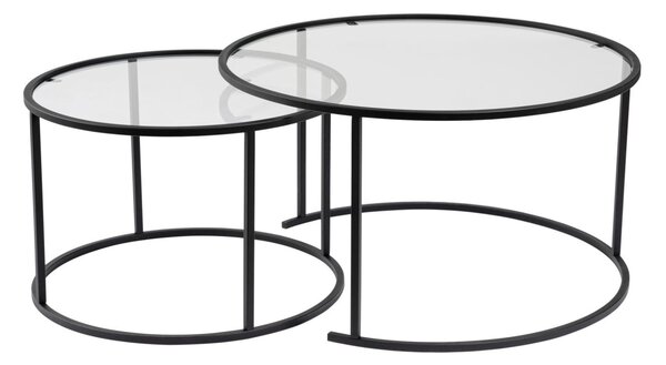 Set masute de cafea Aurum Negru
