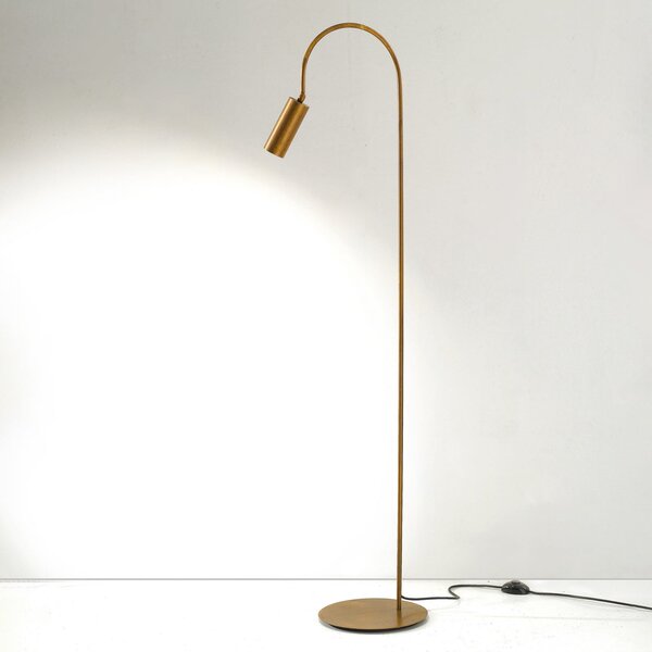 Cremasco Lampadar 7539, alamă brunată, alamă, GU10, Bronz / Alamă Veche, Camera de zi / sufragerie, Alamă, Modern