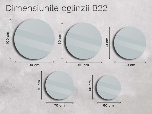 Oglindă cu ramă B22