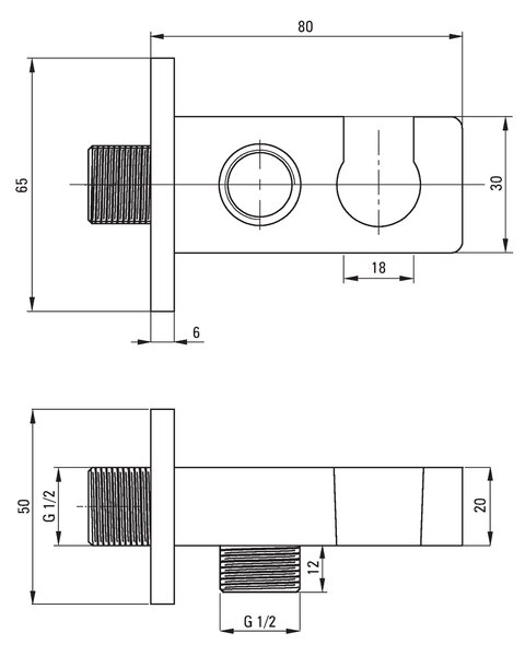 Deante Deante, set de dus termostatic ascuns + BOX, crom, BXYZ0ECT