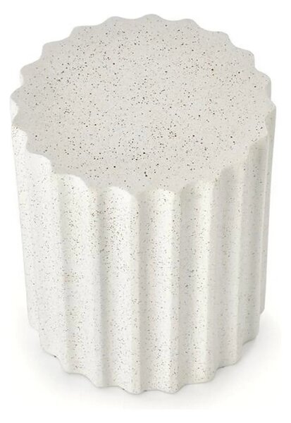 Masuta cafea FARA, alb, compozit, 41x41x46 cm